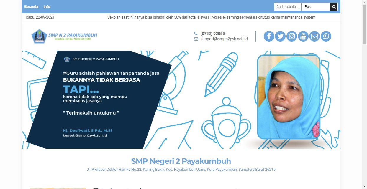web akm smp negeri 2 payakumbuh